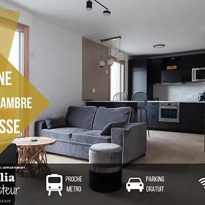  Appartamento Chic&elégant-métro 7 Leo-lagrange+parking